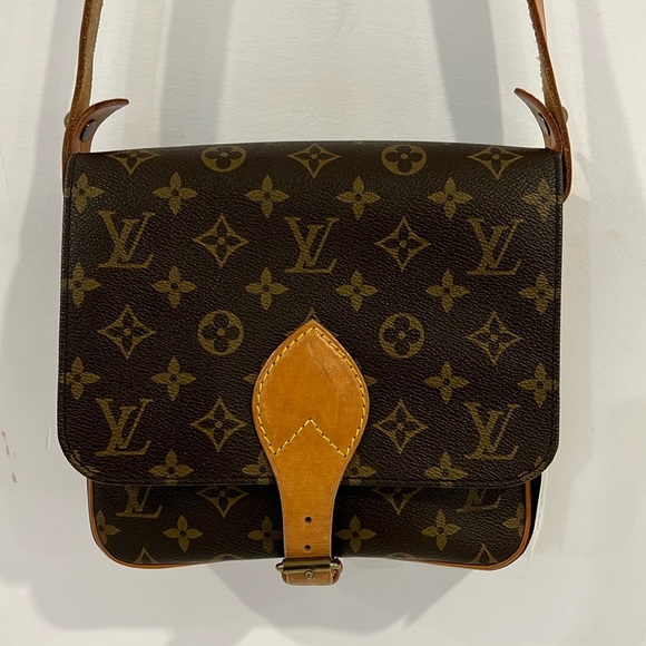 LOUIS VUITTON Cartouchiere MM Monogram Shoulder Bag Purse - Picture 3 of 15